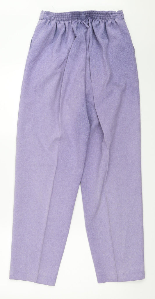 Womens UK Size 12 Bonmarché Regular Fit Purple Trousers