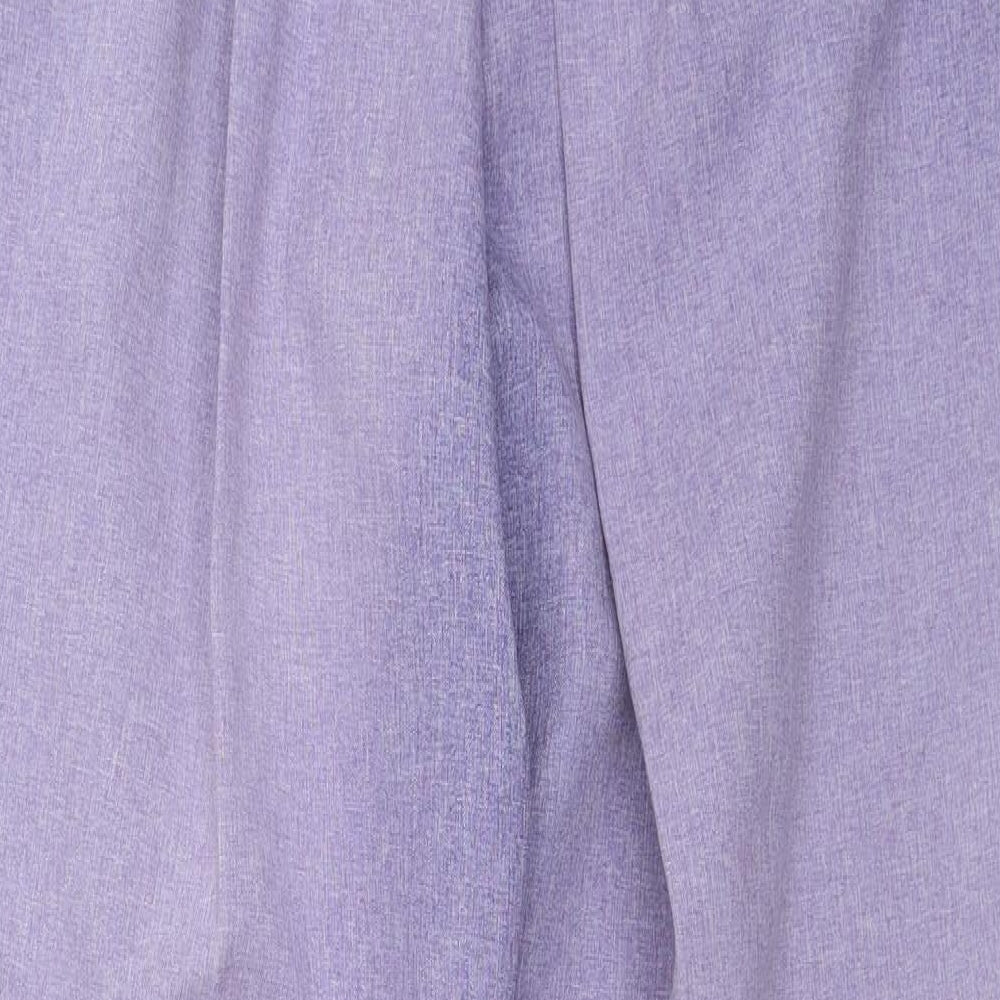 Womens UK Size 12 Bonmarché Regular Fit Purple Trousers
