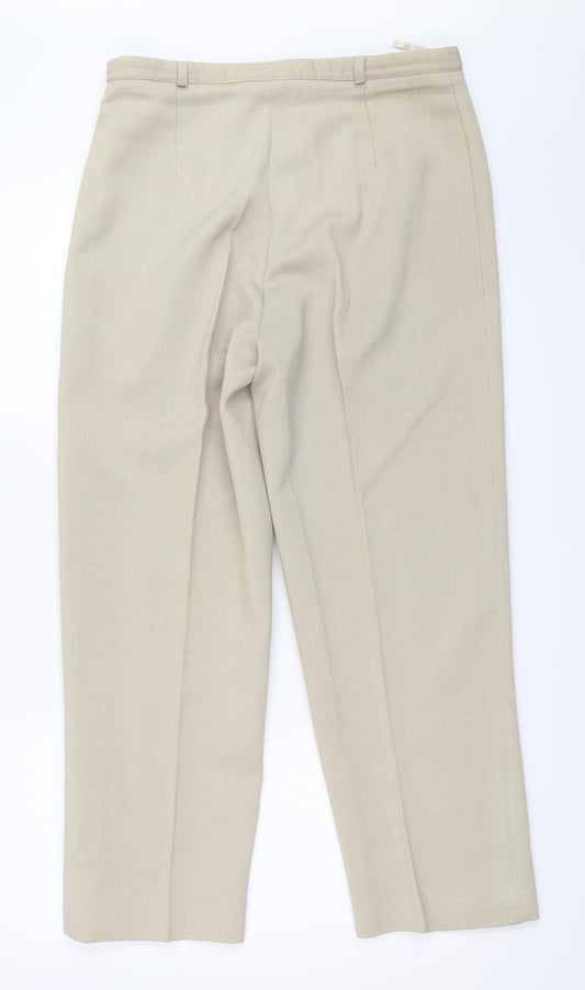 Mackays Womens Beige Trousers Size 16 L26.5 in