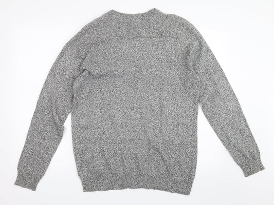 H&M Mens Grey Pullover Jumper Size M