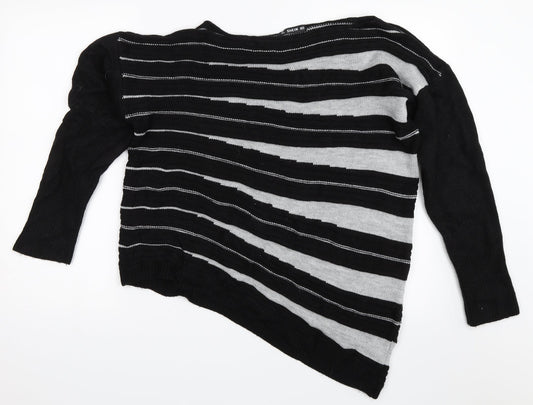 SheIn Womens Black Pullover Jumper Size M