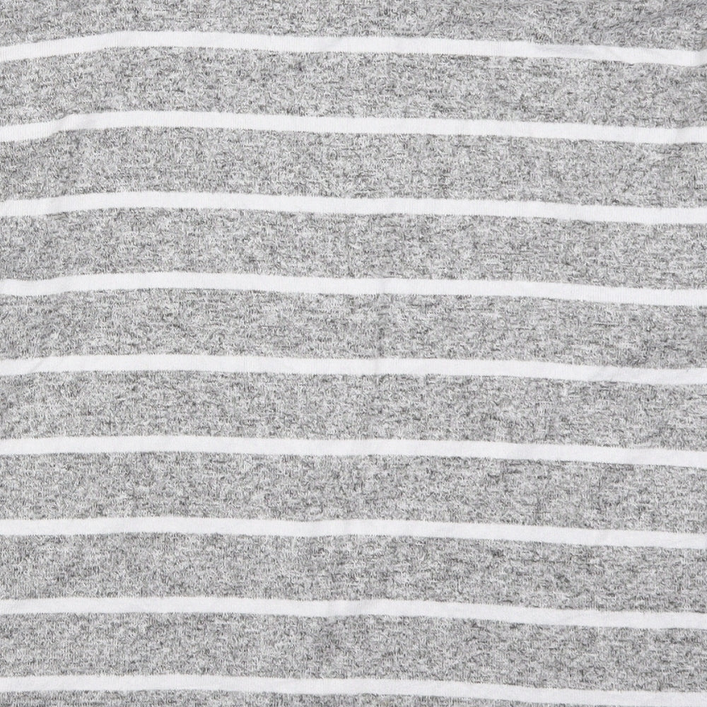 Marks and Spencer Womens Grey Striped Top Pyjama Top Size 10