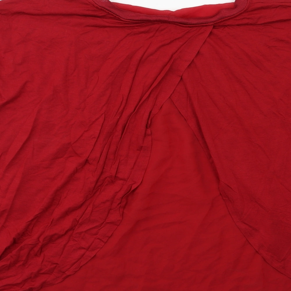 Womens UK Size 18 F&F Red Basic Blouse