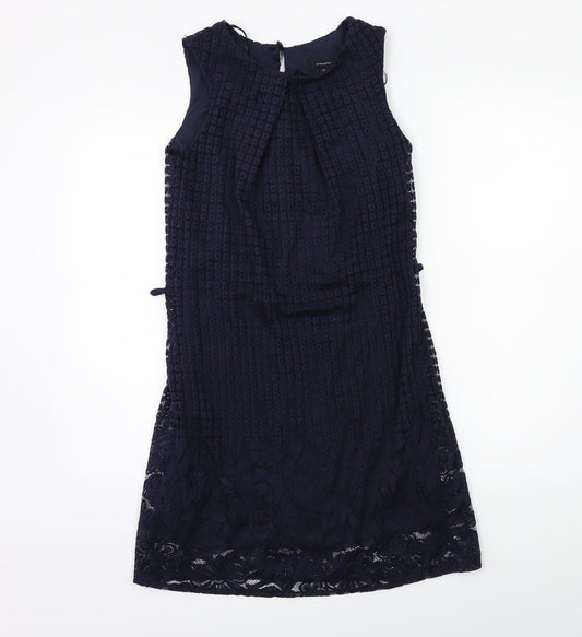 Additional front view of Atmosphere women’s blue shift, size UK 6