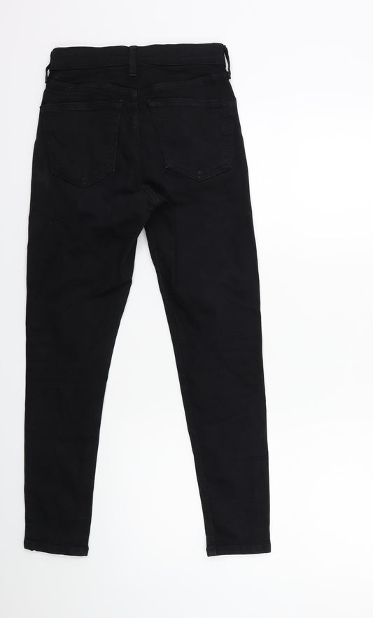 Topshop Womens Black Denim Skinny Jeans Size 26 in L30 in