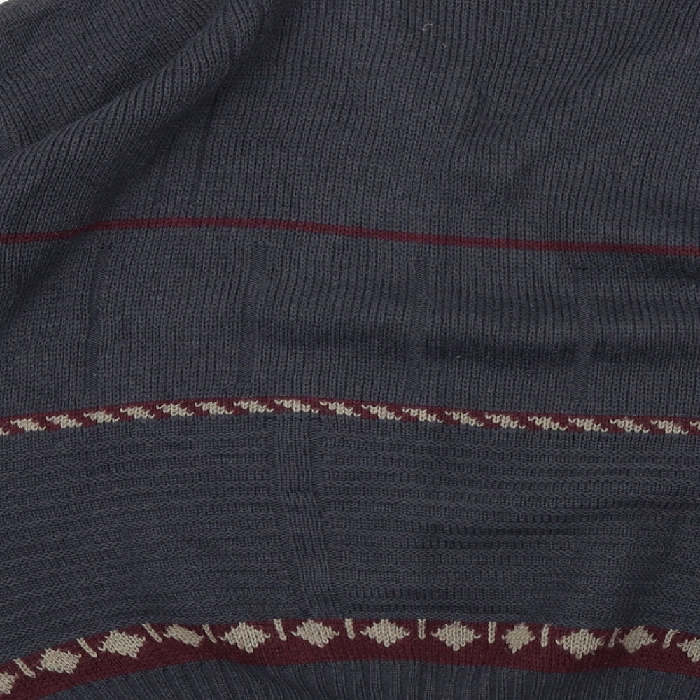 the knitwear collection Mens Grey Pullover Jumper Size M