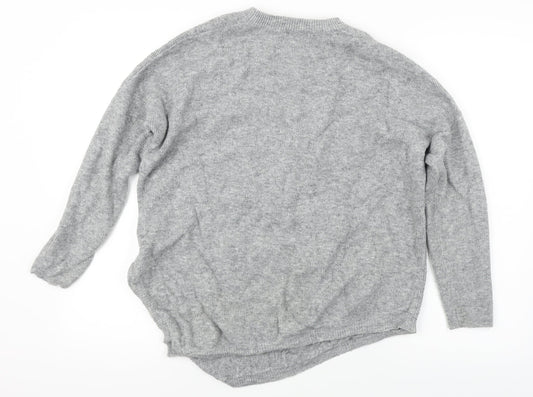 Warehouse Womens Grey Pullover Jumper Size M