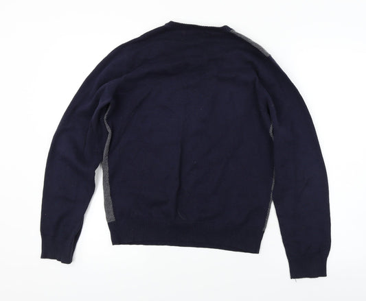 Springfield Mens Blue Pullover Jumper Size S