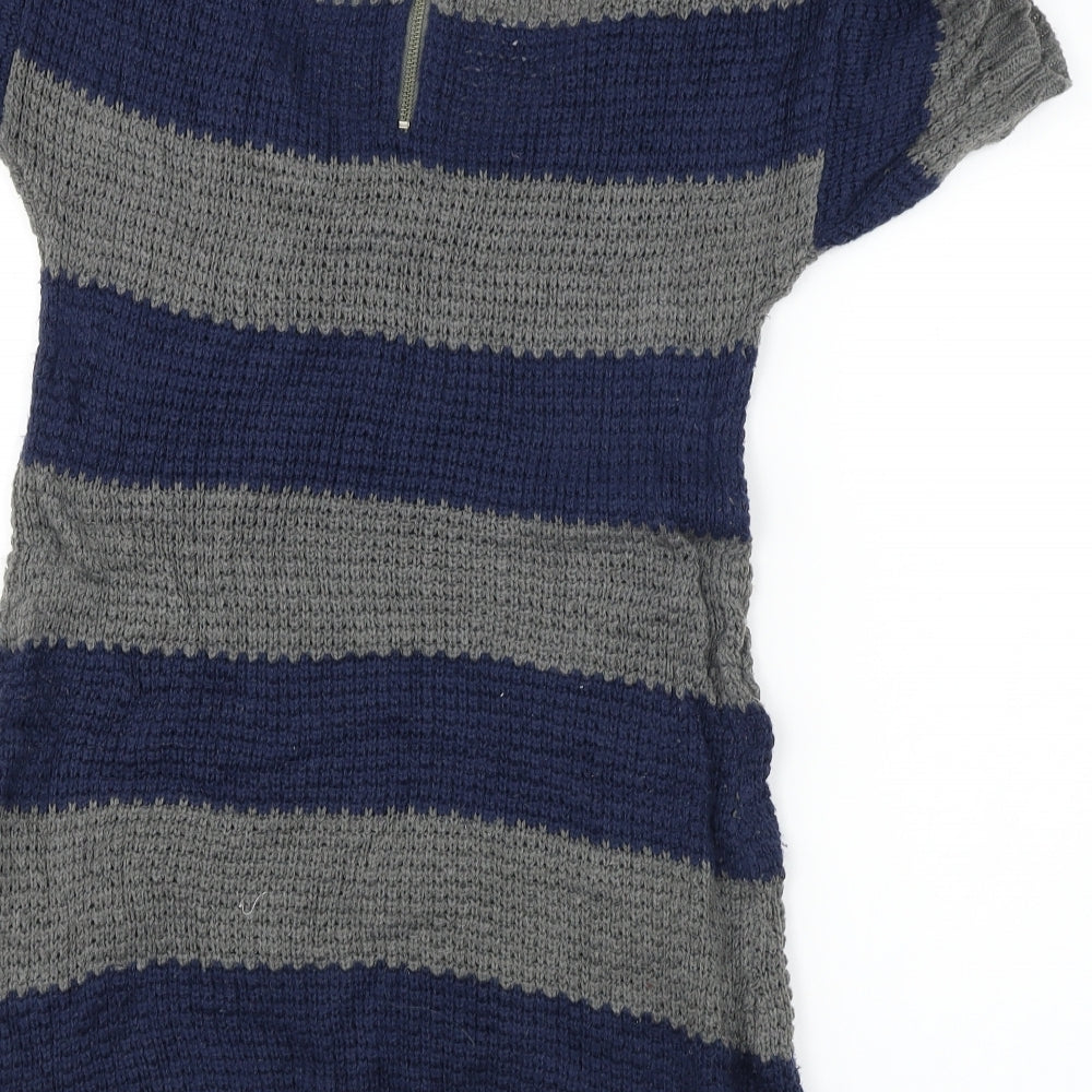 George Womens Grey Striped Bodycon Size 8