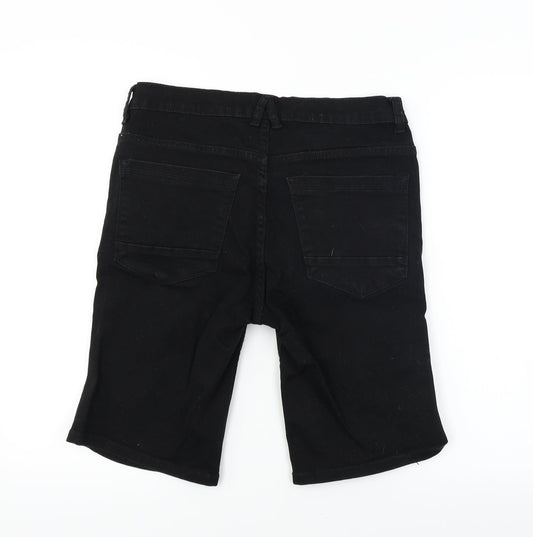 DENIM CO Womens Black   Chino Shorts Size 34 in