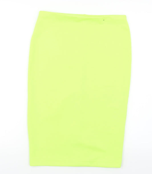 Atmosphere Womens Yellow A-Line Skirt Size 10