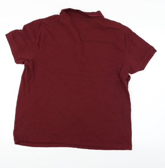 George Mens Purple Polo Size XL