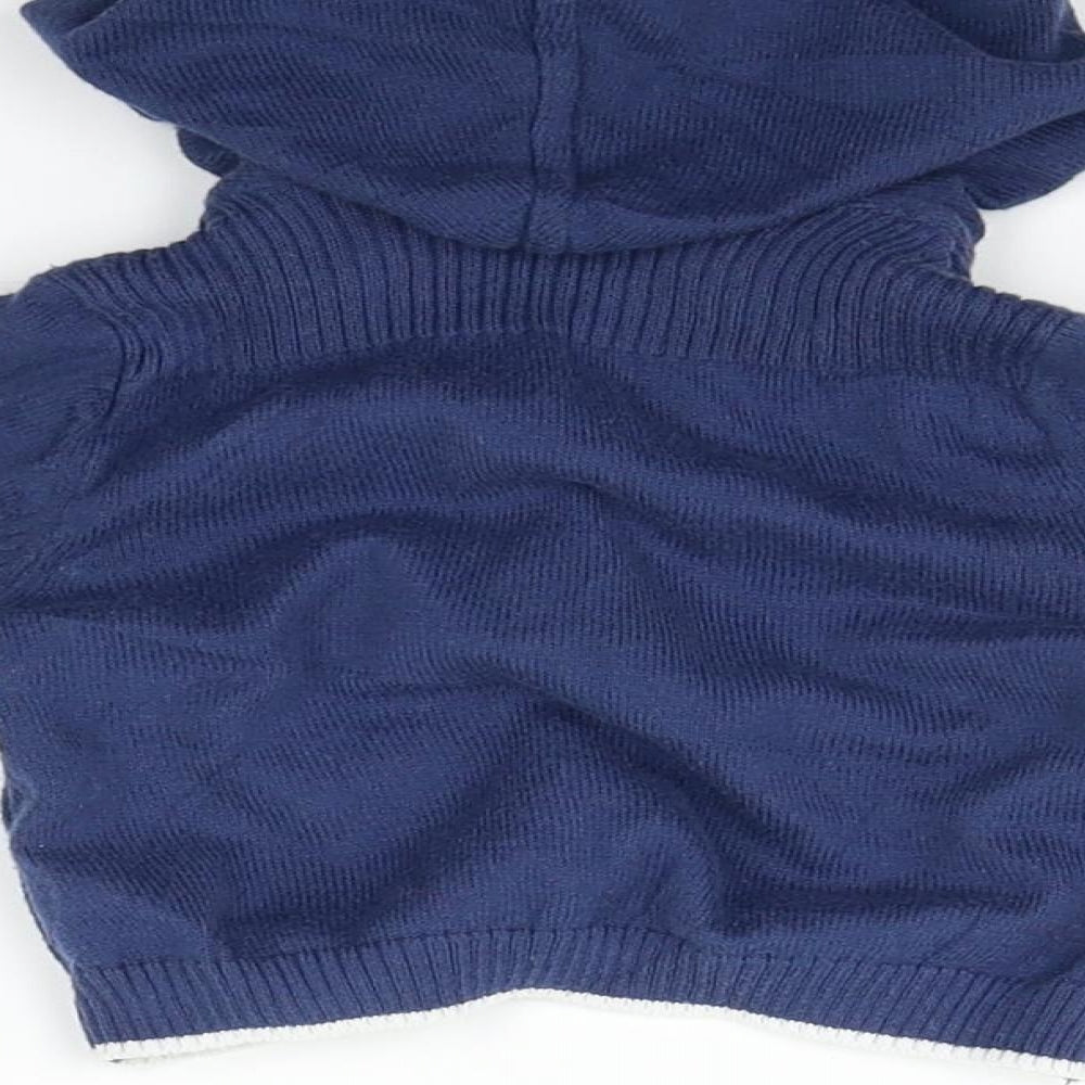 Marks and Spencer Boys Blue Cardigan Jumper Size 3-6 Months