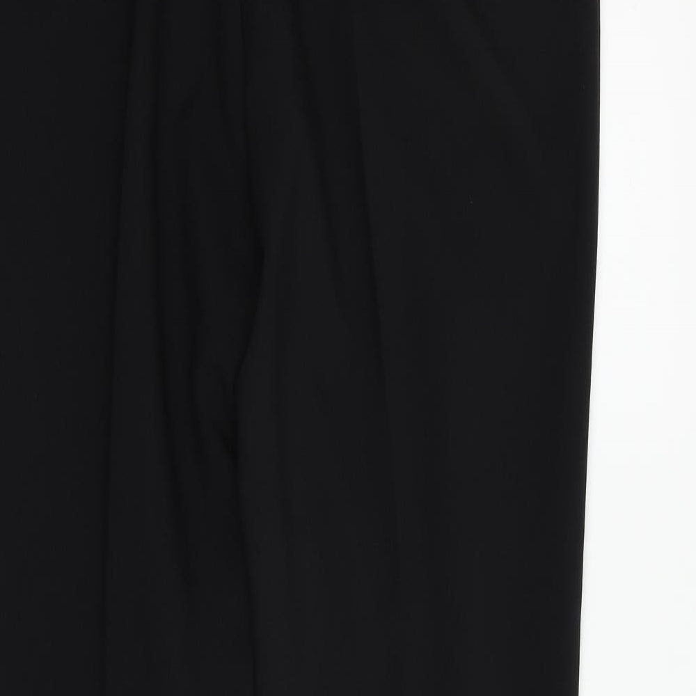 Womens UK Size 14 Marks and Spencer Regular Fit Black Trousers