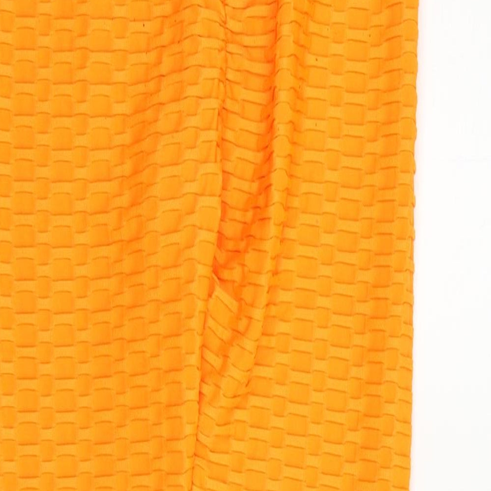 Womens UK Size M Preworn Jegging Orange Leggings