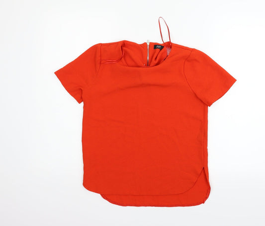 Womens UK Size 8 F&F Orange Basic Blouse
