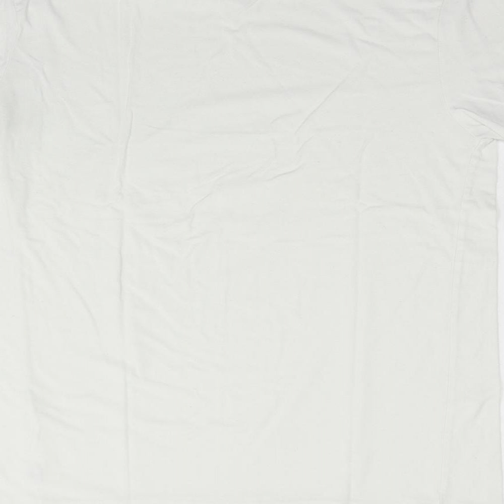 Womens UK Size M LC Waikiki White Basic T-Shirt
