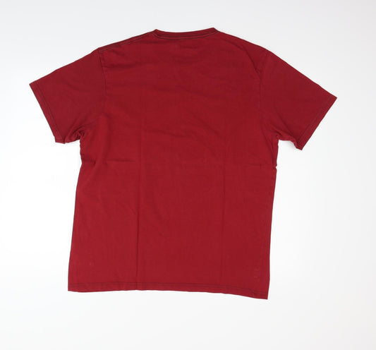 Maine Mens Red T-Shirt Size M