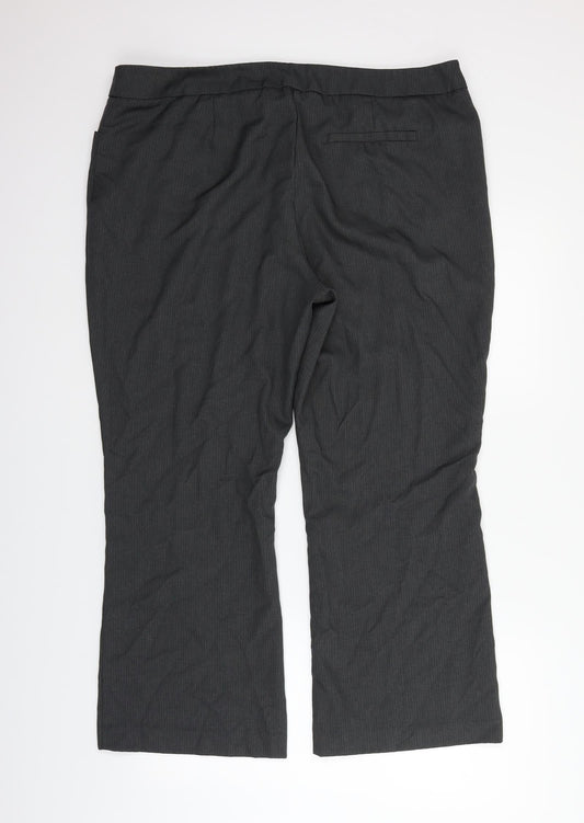 TU Mens Grey Trousers Size 20 L26 in