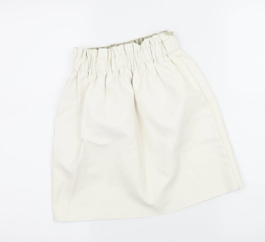 Missguided Womens Ivory A-Line Skirt Size 6
