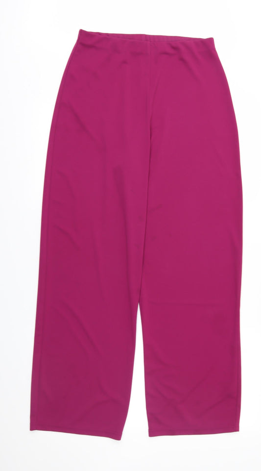 Kaleidoscope Womens Purple Trousers Size 12 L28 in