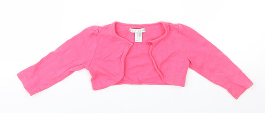 Maggie & Zoe Girls Pink Cardigan Jumper Size 12-18 Months