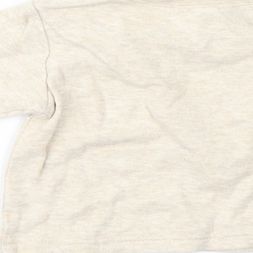 Next Baby Beige Basic T-Shirt Size 0-3 Months