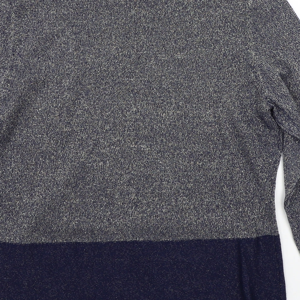 Avenue Womens Blue Pullover Jumper Size M