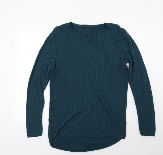 River Island Womens Green Knit Pullover Jumper Size M