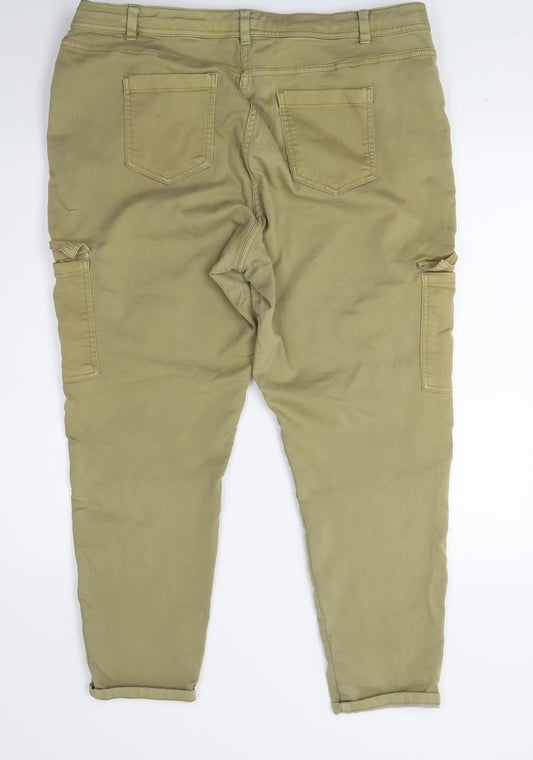 Marks and Spencer Mens Green Cropped Jeans Size 20 L24 in