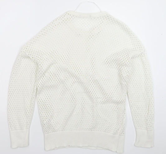 Atmosphere Womens White Knit Pullover Jumper Size 18