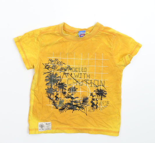Adams Boys Yellow Basic T-Shirt Size 2 Years