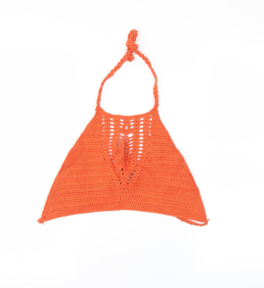 Womens UK Size S newlook Orange Camisole Tank
