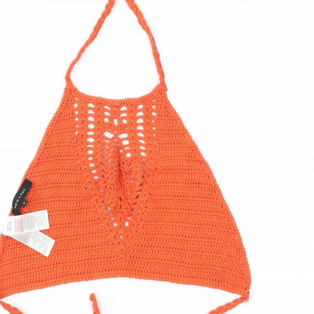 Womens UK Size S newlook Orange Camisole Tank