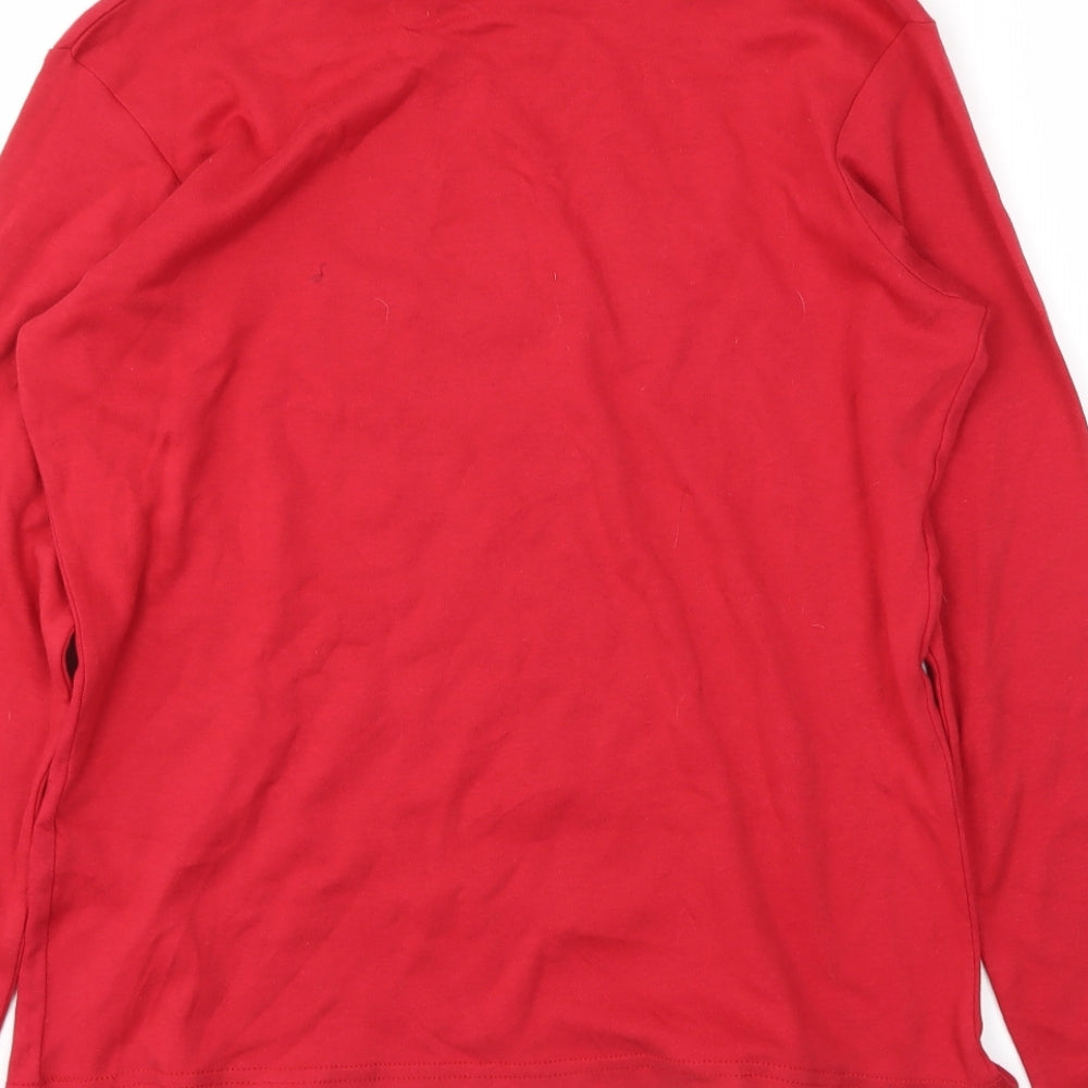 Womens UK Size S isle Red Tunic T-Shirt