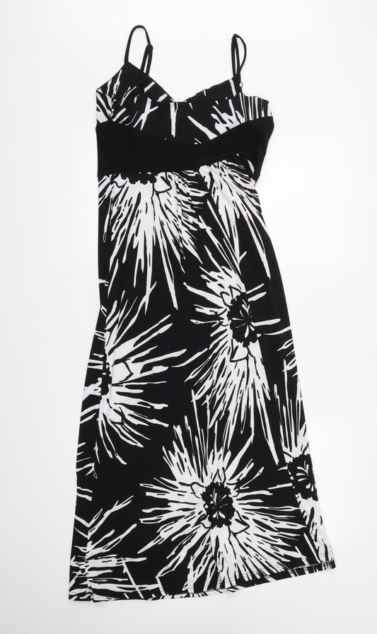 Kaleidoscope Womens Black Floral Maxi Size 10