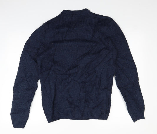 Threadbare Mens Blue Pullover Jumper Size M