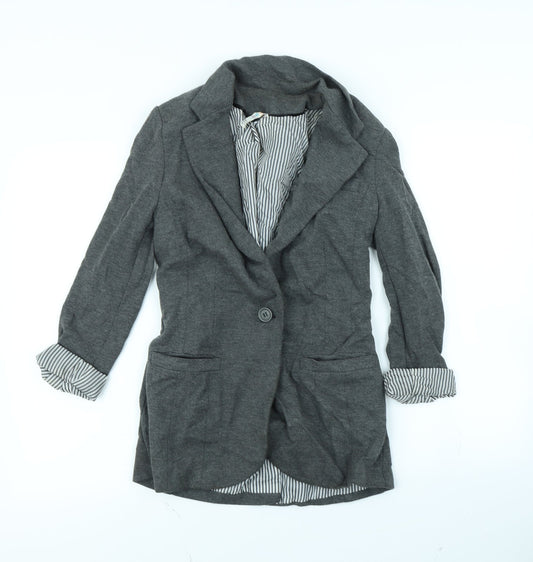 Womens UK Size 10 Denim & Co. Grey Jacket