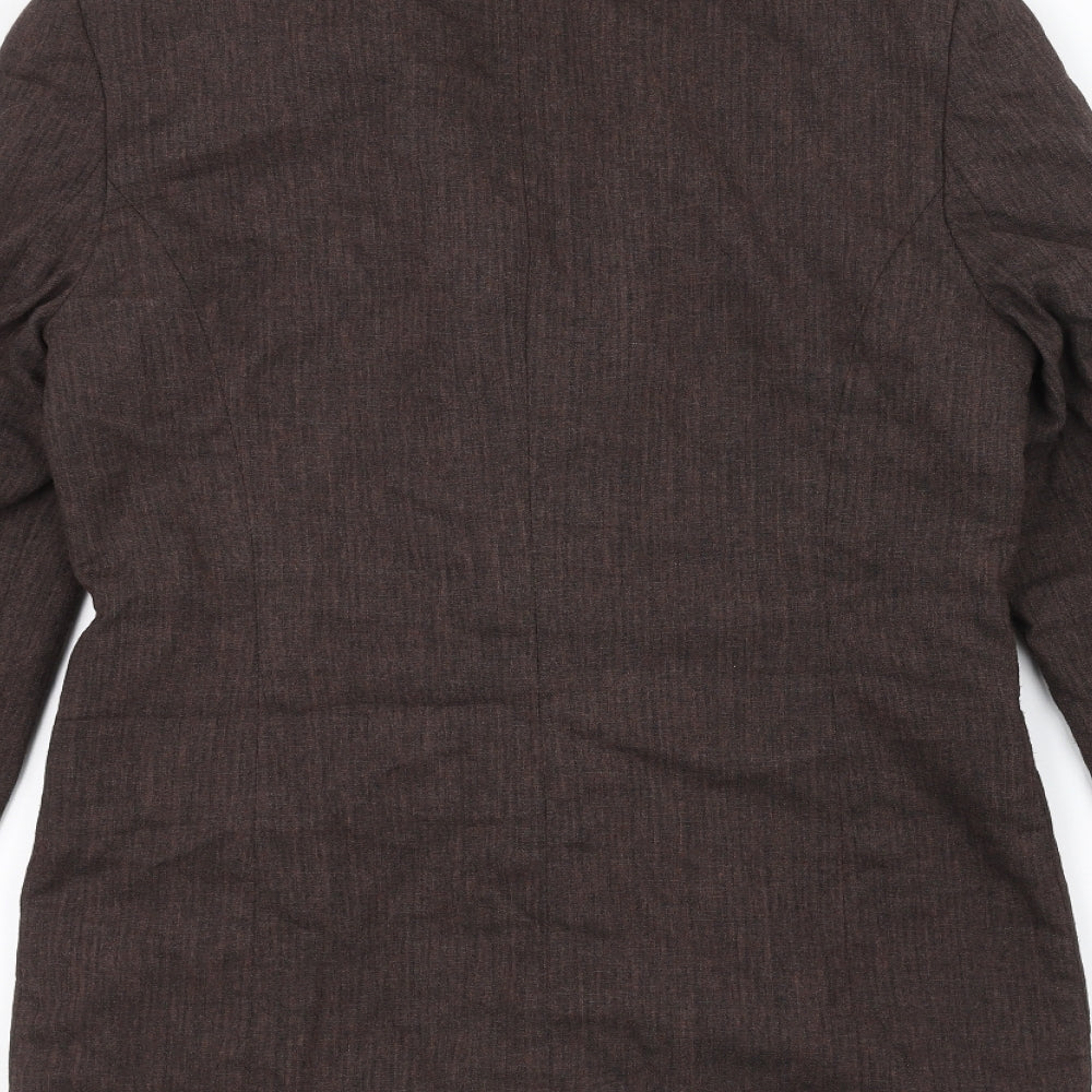 Preworn Womens Brown Jacket Size 8