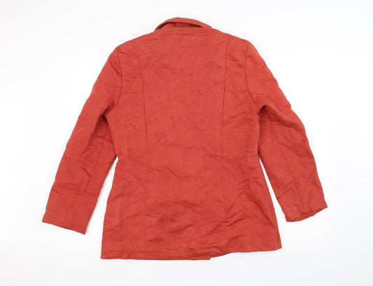 Quiz Womens Orange Jacket Size 14