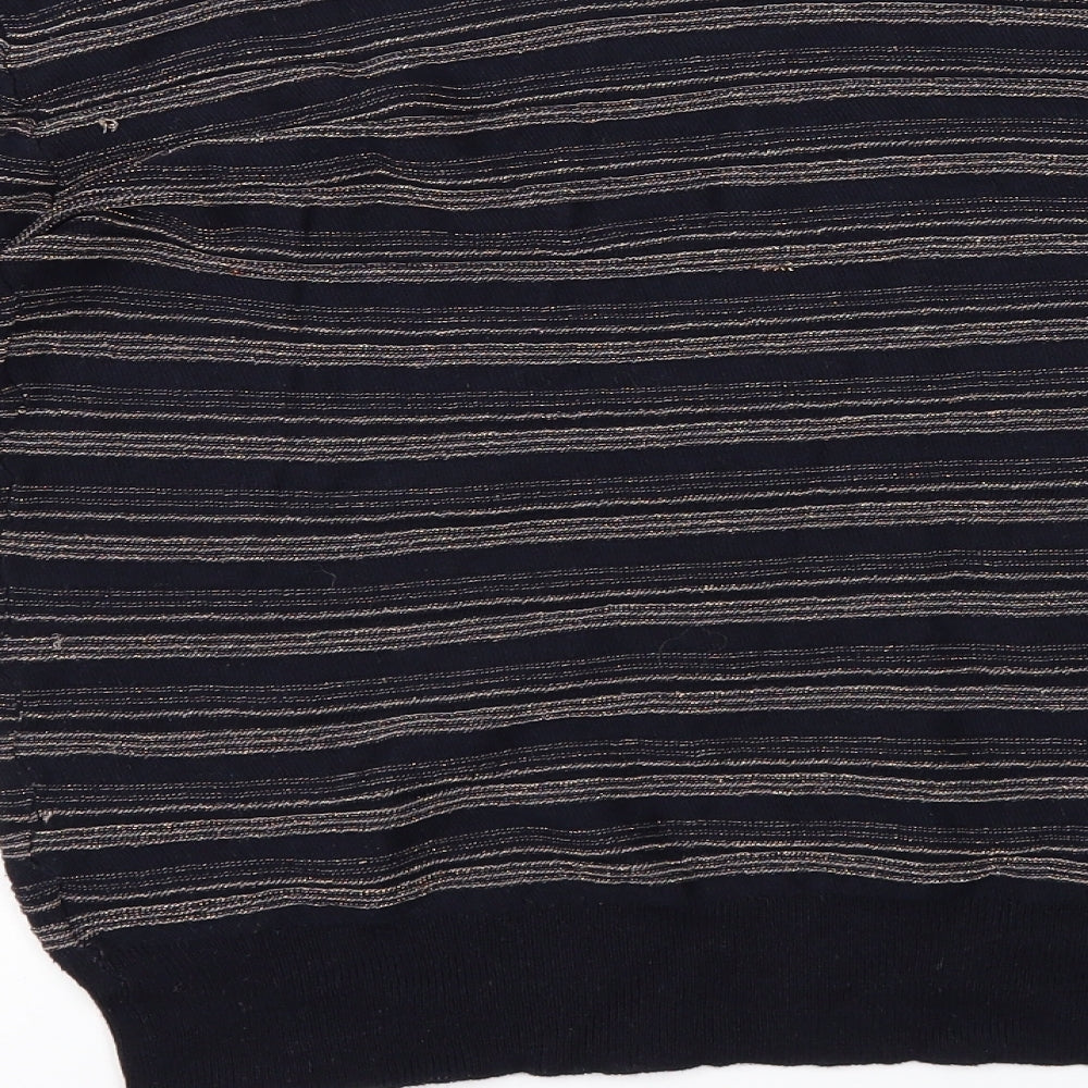 NEXT Womens Blue Striped Pullover Jumper Size 12
