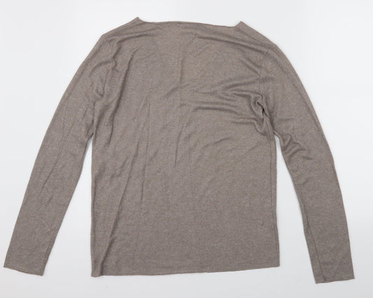 Zara Womens Brown Pullover Jumper Size M