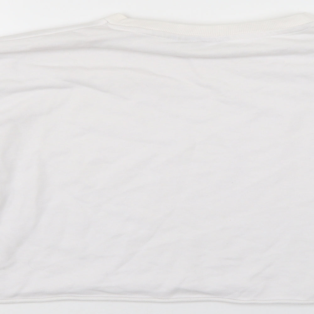 Womens UK Size 14 Friends White Pullover Sweatshirt