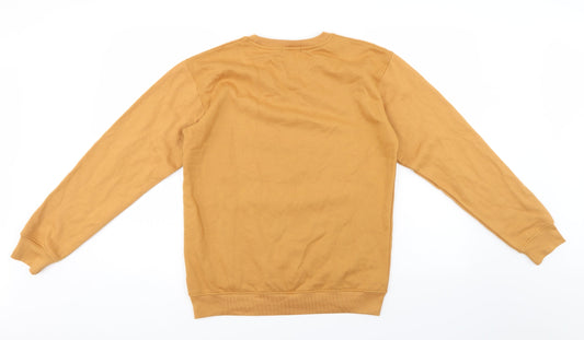 Boohoo Womens Gold Pullover Sweatshirt Size M