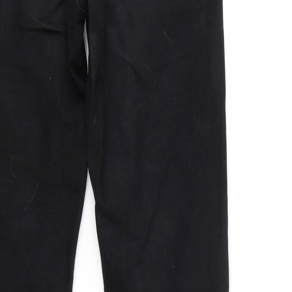 Womens UK Size 10 Denim & Co. Regular Fit Tapered Black Jeans