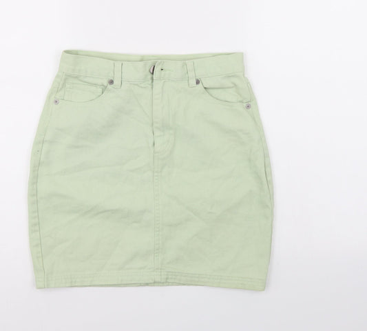 Womens UK Size 6 Monki A-Line Denim Skirt