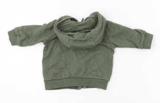 FRED & FLO Boys Green Full Zip Jumper Size 0-3 Months