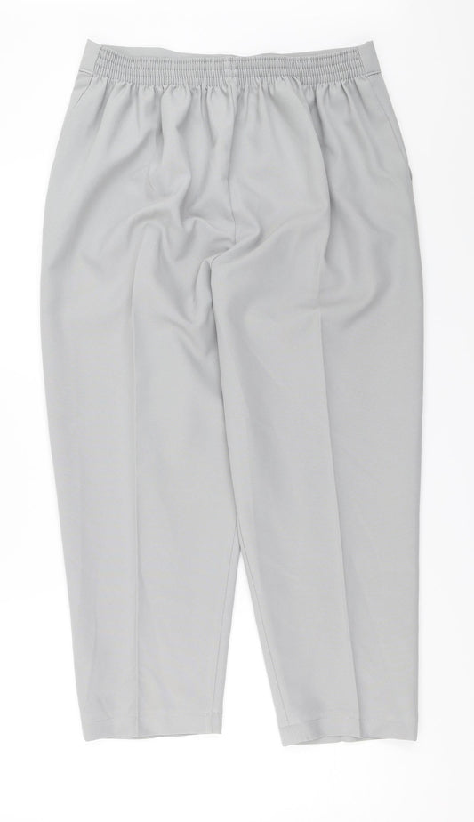 Womens UK Size 30 in Preworn Regular Fit Grey Trousers