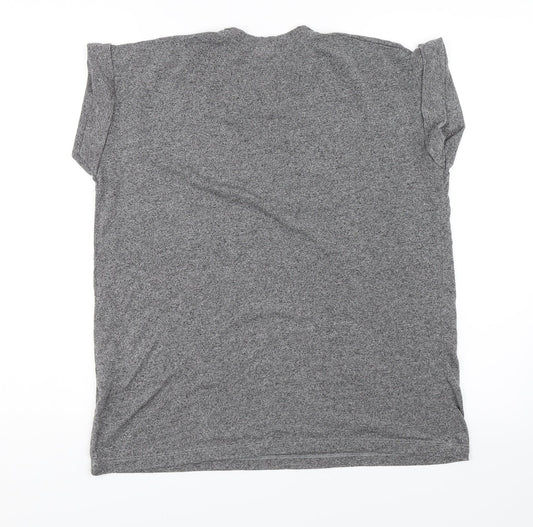 Womens UK Size 10 Atmosphere Grey Basic T-Shirt