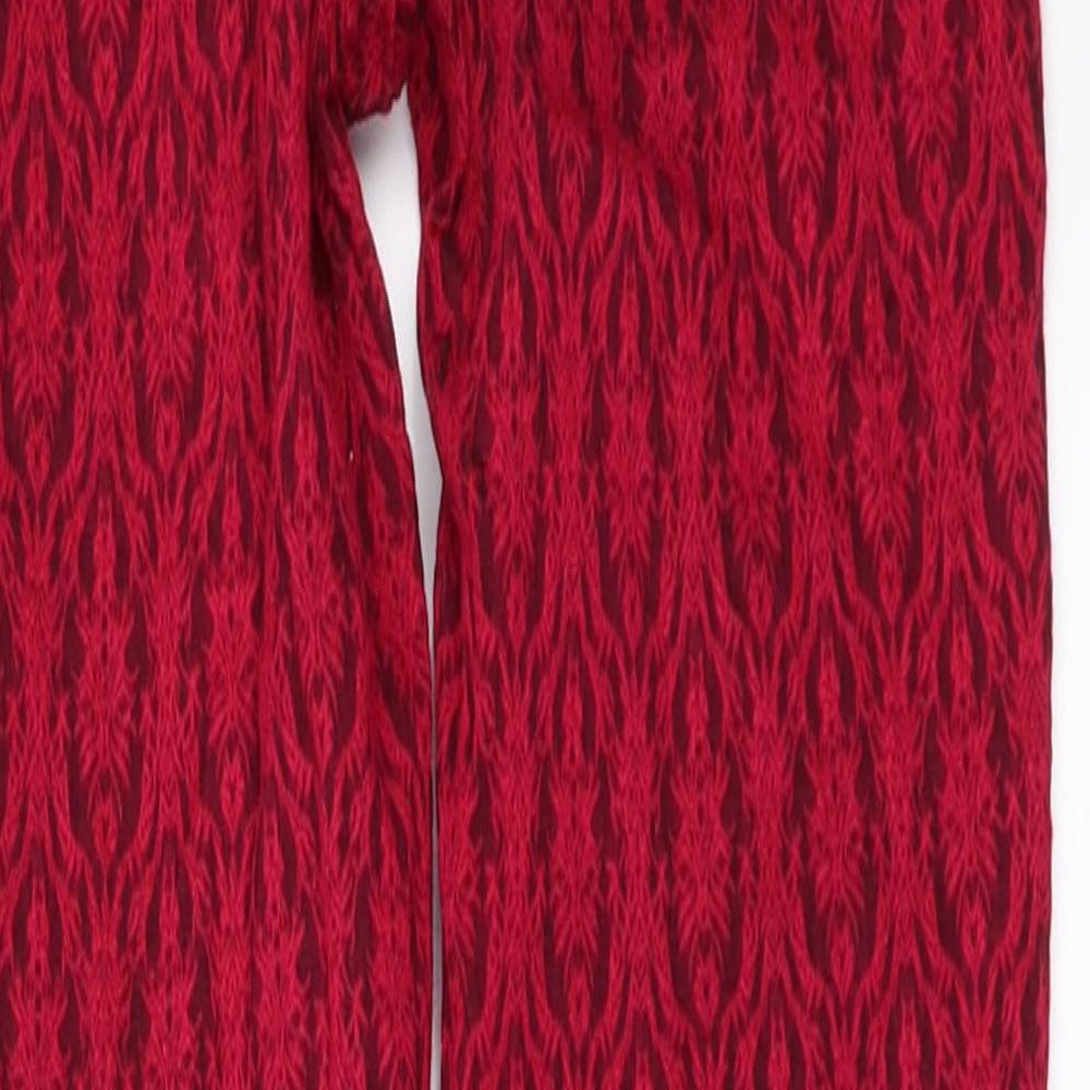GONDOLA BUE Womens Red Denim Skinny Jeans Size XS L27 in